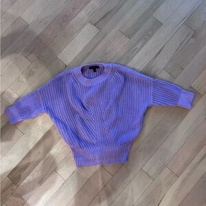 Banana Republic Lavender Cable Knit Sweater
